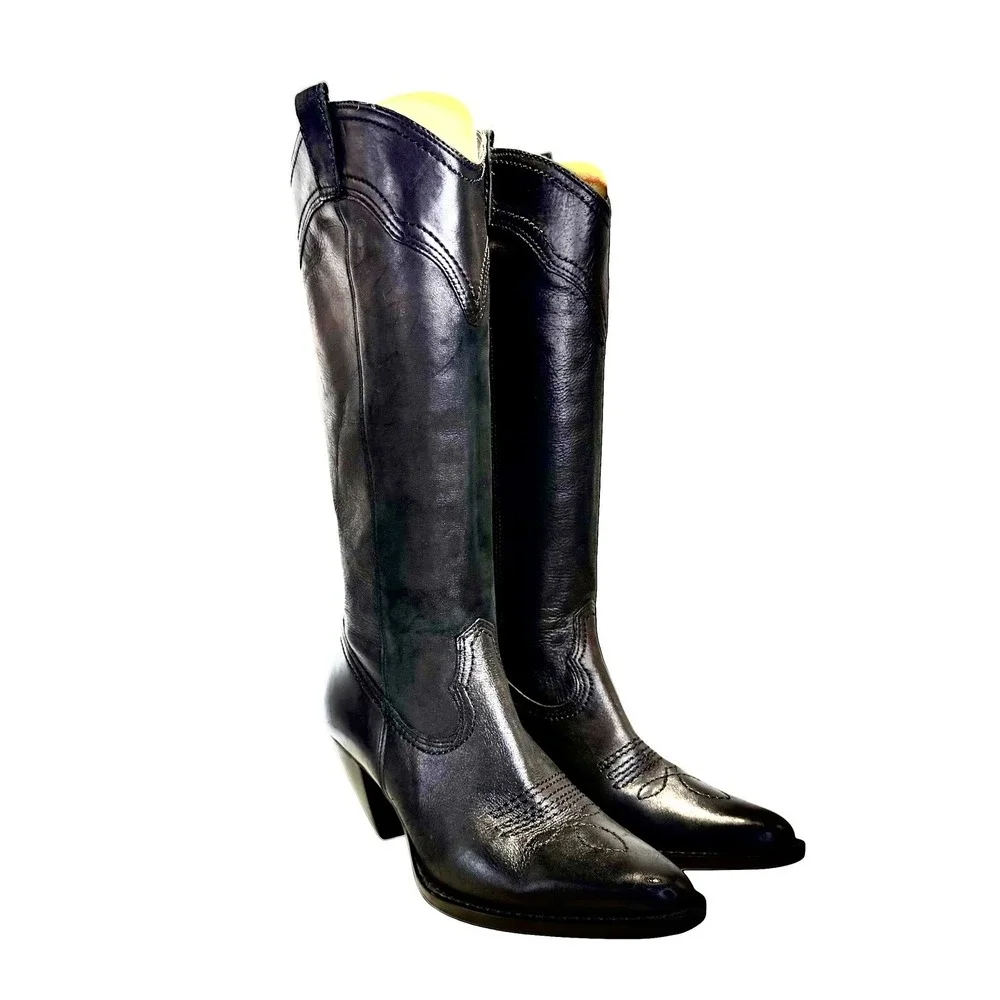 White Mountain Women's Black Leather 